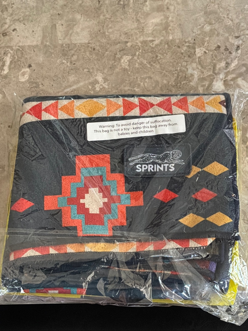 Sprints Car Seat Cover Towel - Multicolor Aztec Print - Picture 3 of 3